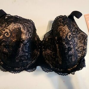 Elegant Black Lace Bra